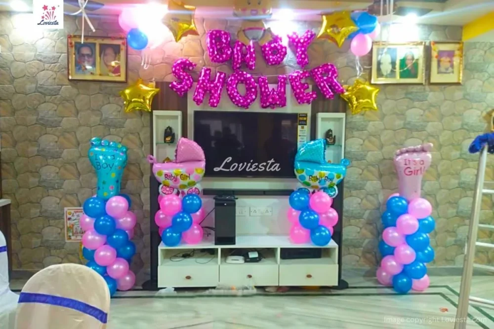 Elegant Baby Shower Decoration At Home