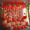 Love Theme Balloon Wall Decoration At Home