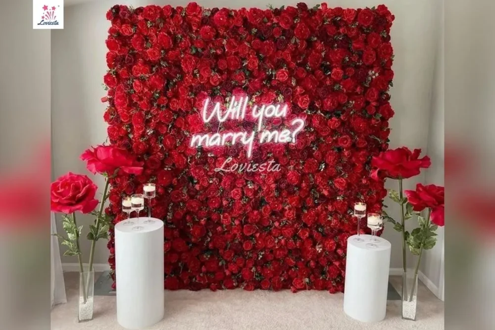 Premium Marriage Proposal Backdrop Decoration