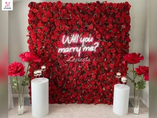 Premium Marriage Proposal Backdrop Decoration