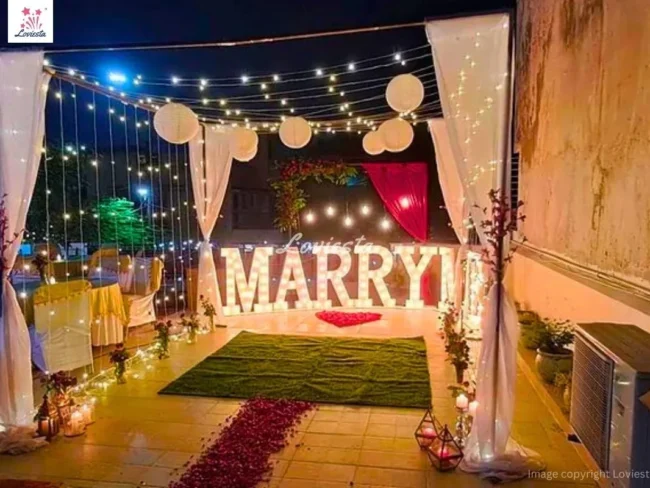 Premium Marriage Proposal On Rooftop 002