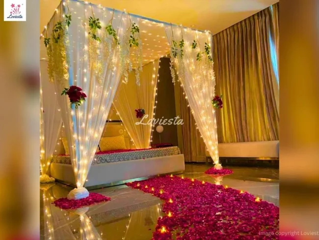Romantic Wedding Night Decoration 001 Romantic Wedding Night Decoration