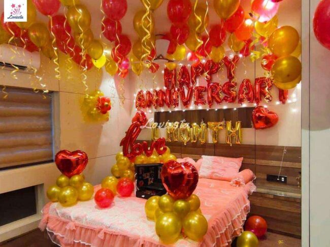 1st Month Anniversary Decoration At Home 001 1st Month Anniversary Decoration At Home