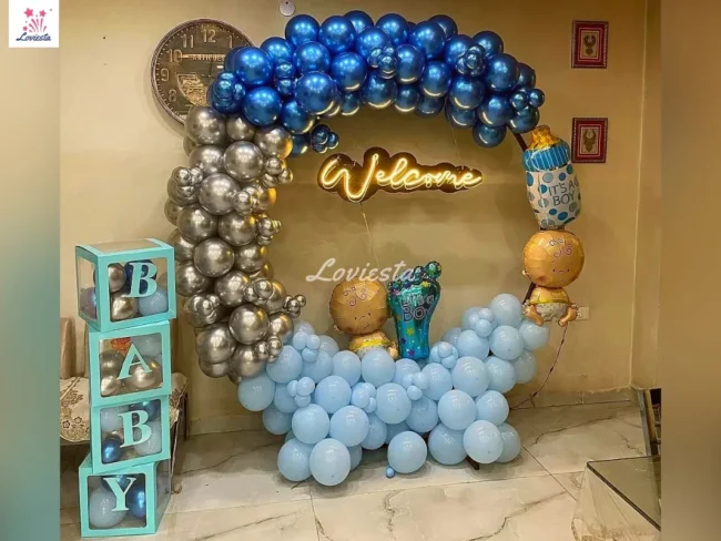 Balloon Ring Decoration For Baby Welcome 001 Balloon Ring Decoration For Baby Welcome