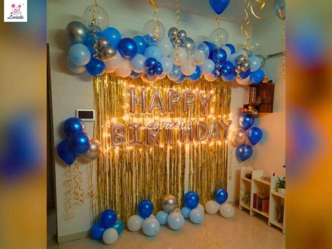 Balloon Wall Decoration For Birthday At Home