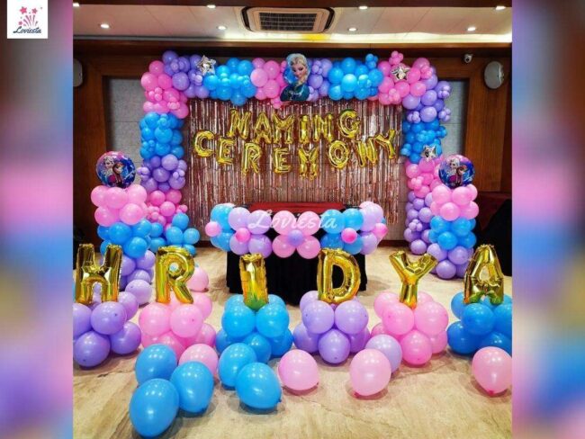 Disney Frozen Naming Ceremony Decoration In Party Hall 001