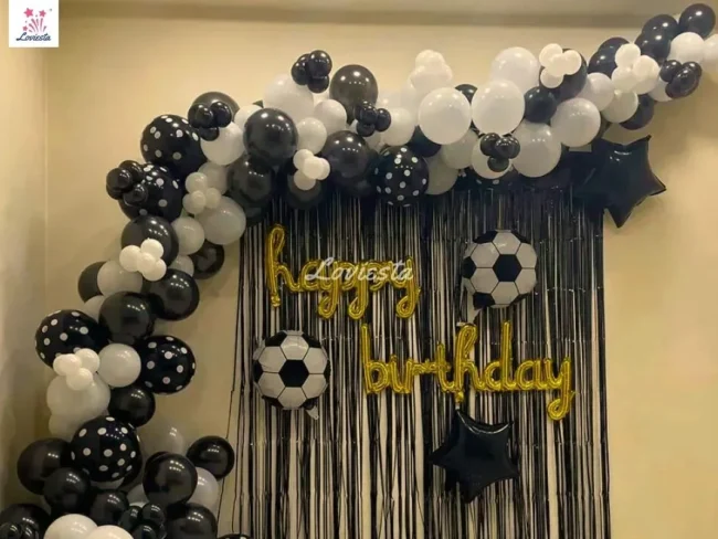 Football Theme Balloon Arch Decoration For Birthday Celebration 002