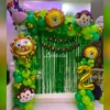 Jungle Theme Balloon Decoration At Home