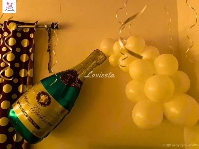 Lite Happy Anniversary Balloon Decoration At Home 004