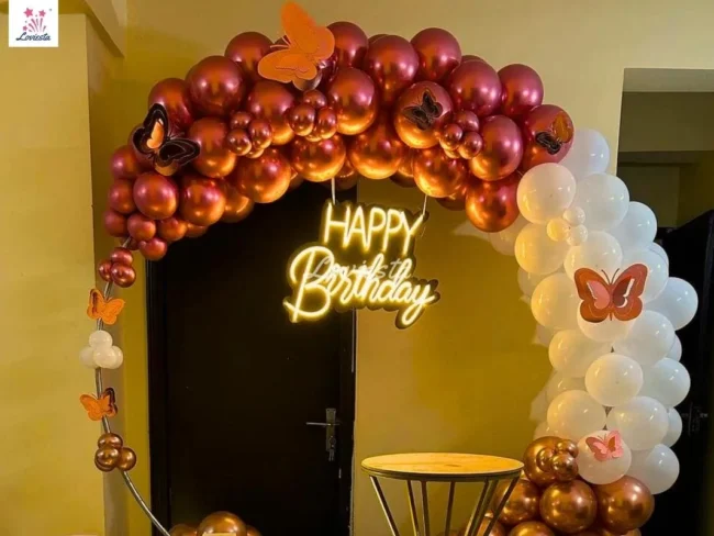 Premium Chrome Balloon Ring Decoration Fir Birthday 002