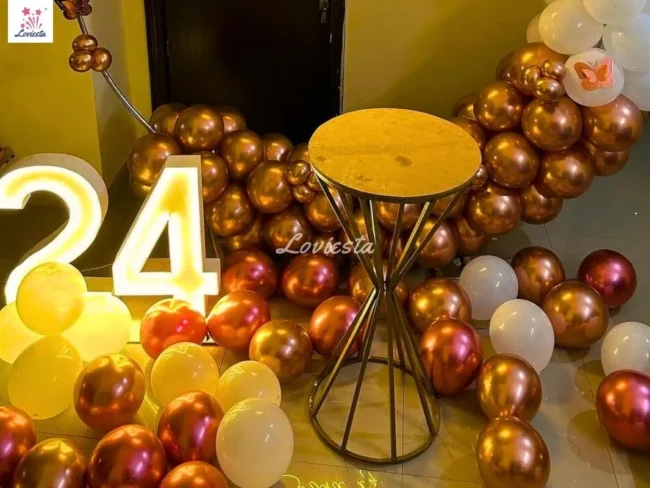 Premium Chrome Balloon Ring Decoration Fir Birthday 003