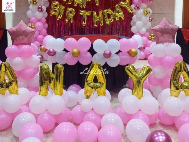 Unicorn Theme Birthday Decoration In Party Hall 003