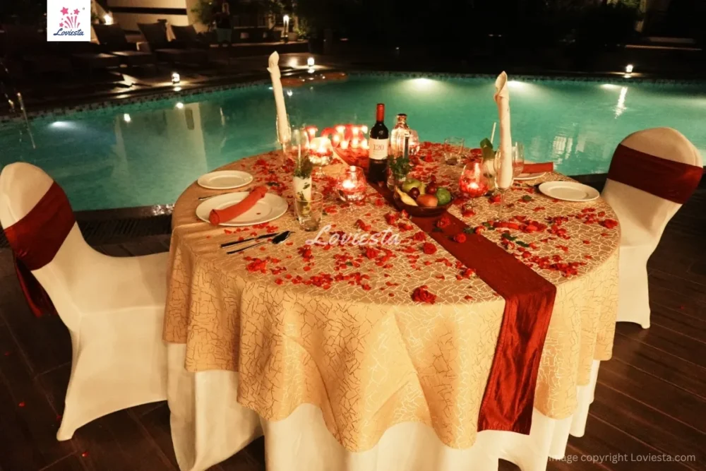Poolside Candlelight Dinner At Palolem Goa