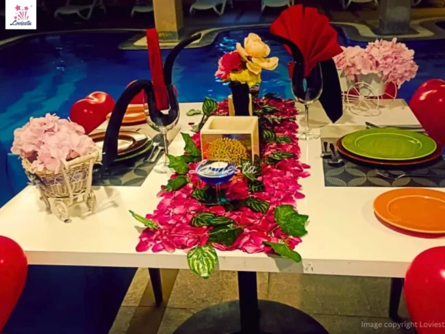 Romantic Poolside Candlelight Dinner At Ellaa Hotel Gachibowli, Hyderabad