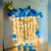 Blue & White Pastel Balloon Wall Decoration For Birthday