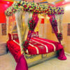 First Wedding Night Floral Cabana Decoration