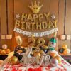 Gold & Black Theme Birthday Balloon Decoration