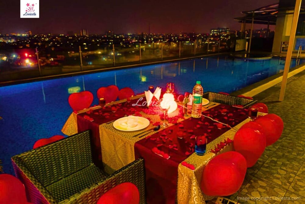 Rooftop City View Dinner By The Pool In Koramangala Bangalore