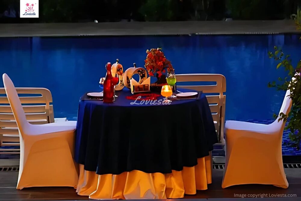 Poolside Candlelight Dinner In Electronic City Bangalore