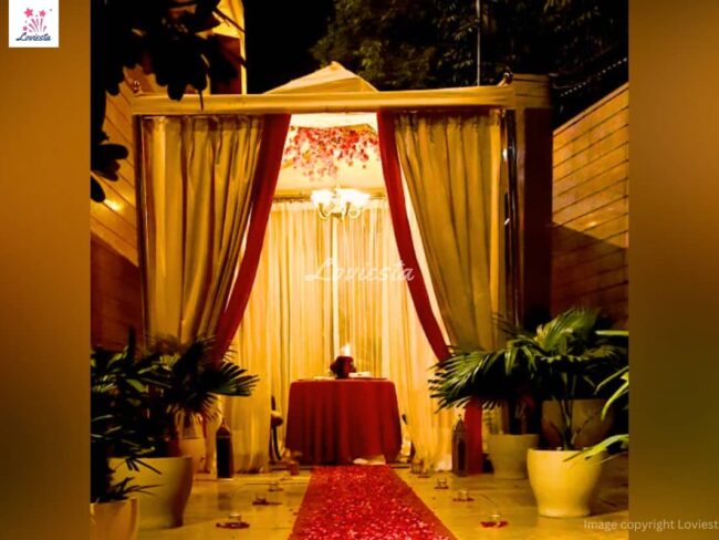 Valentine's Day Poolside Cabana Candlelight Dinner, Jaypee Vasant, Delhi